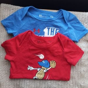 Under Armour Infant Boys Size 9-12 one-piece bundle / lot